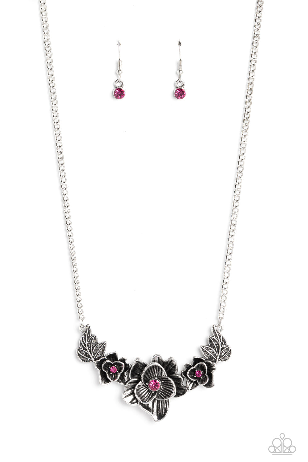 Botanical Breeze - Pink Paparazzi Necklace (#1684)