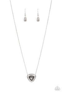 The Whole Package - Silver Paparazzi Necklace (#4781)