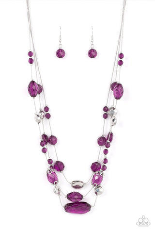 Prismatic Pose - Purple  Paparazzi Necklace (#2691)