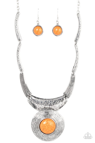 EMPRESS-ive Resume - Orange Paparazzi Necklace