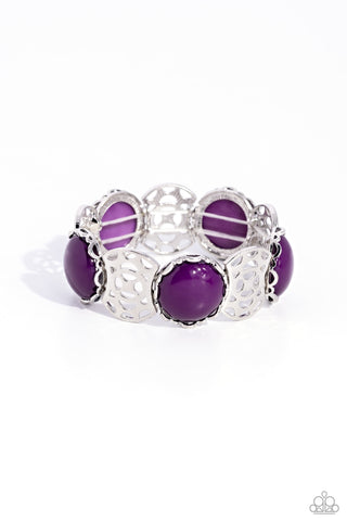 Ethereal Excursion - Purple Paparazzi Bracelet (#2806)