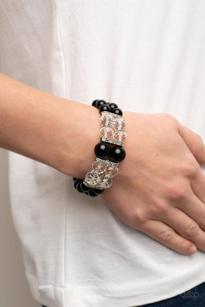 Timelessly Tea Party - Black Paparazzi Bracelet (#3675)