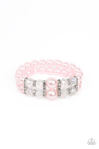 Timelessly Tea Party - Pink Paparazzi Bracelet (#1187)