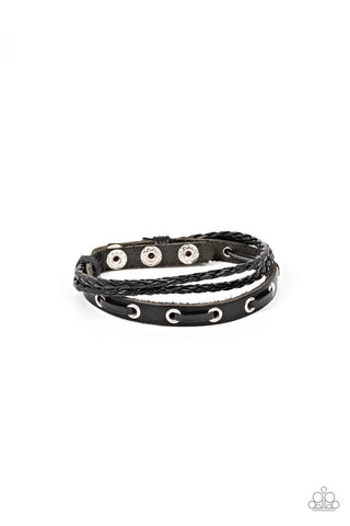 Road Cruise - Black Paparazzi Bracelet (UB111)