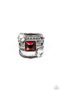 Galactic Governess - Red Paparazzi Ring (R256)