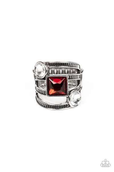 Galactic Governess - Red Paparazzi Ring (R256)