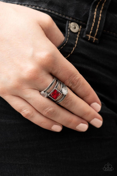 Galactic Governess - Red Paparazzi Ring (R256)