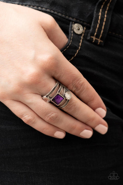 Galactic Governess - Purple Paparazzi Ring (R361)