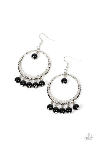 Luscious Luxury - Black Paparazzi Earring (#1026)