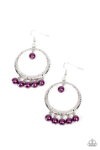 Luscious Luxury - Purple Paparazzi Earring (#4618)