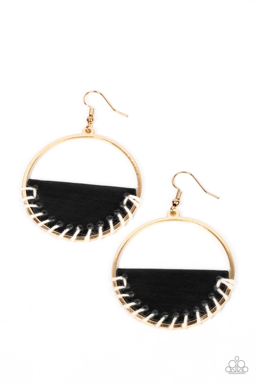 Lavishly Laid Back - Black Paparazzi Earring