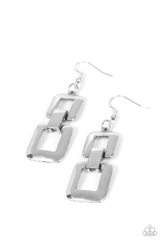 Public Square - Silver Paparazzi Earring (2125)