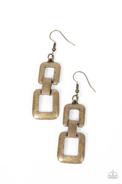 Public Square - Brass Earring (5104)