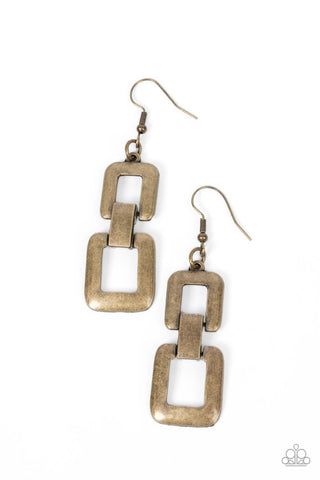 Public Square - Brass Earring (5104)