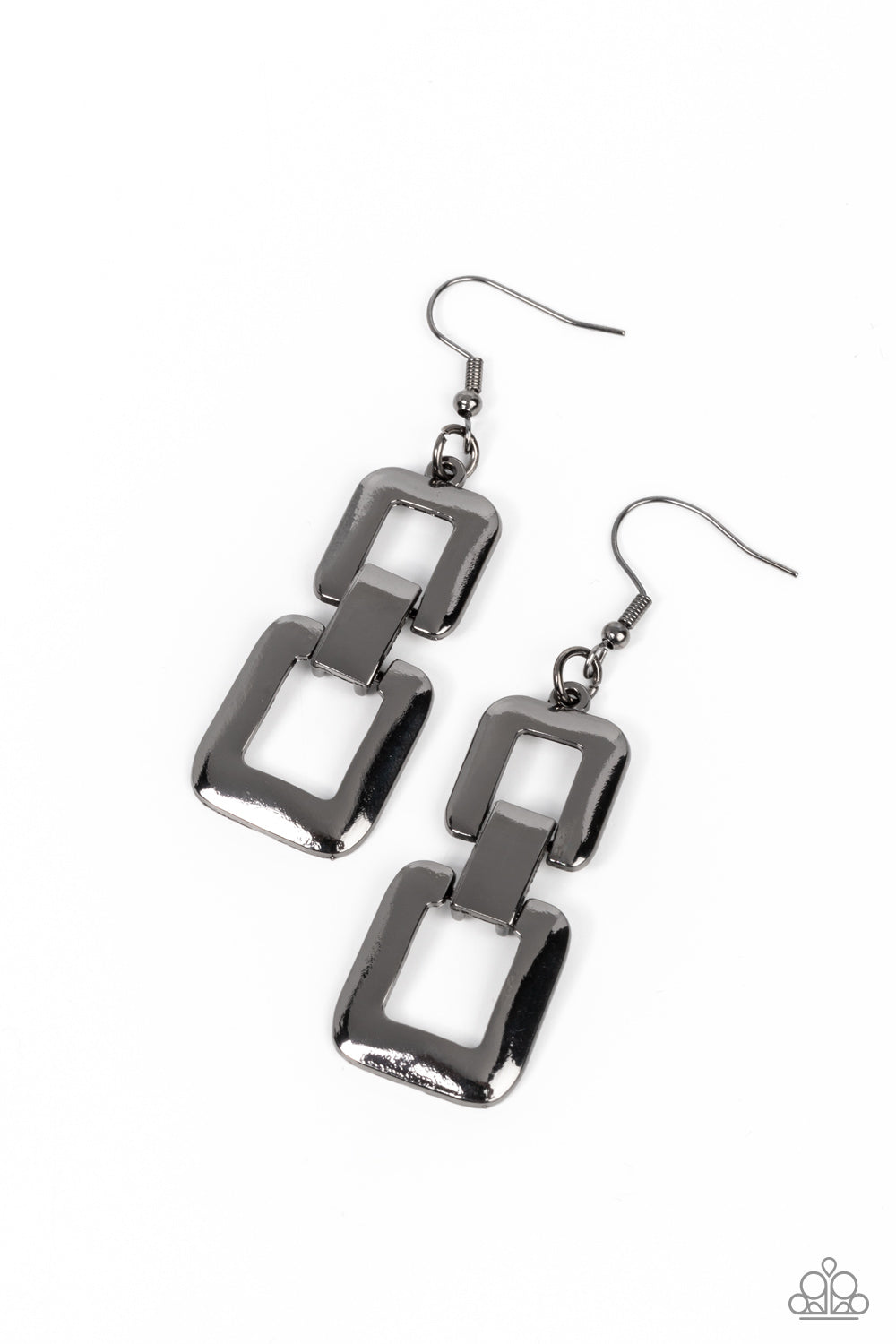 Public Square - Black Paparazzi Earring (#3923)