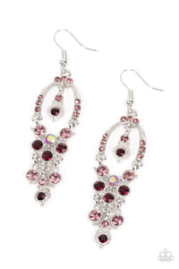 Sophisticated Starlet - Purple Paparazzi Earring (3444)