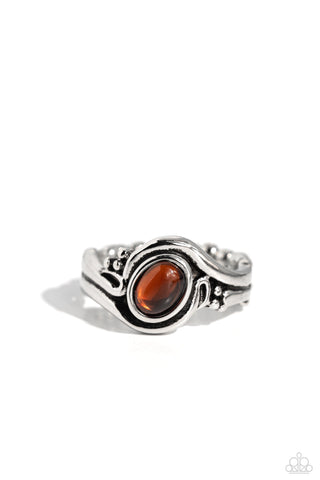 Casually Chromatic - Brown Paparazzi Ring (R177)