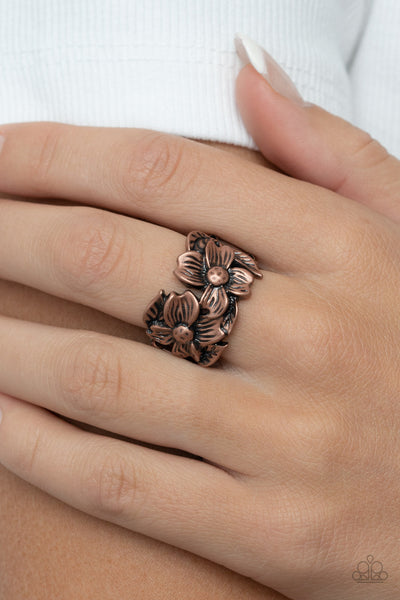 Island Eden - Copper Paparazzi Ring (R388)