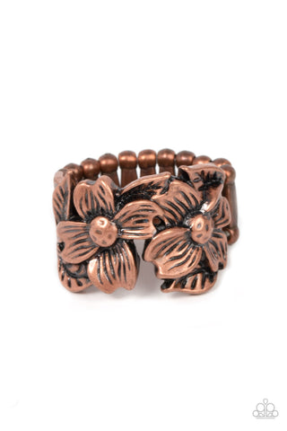 Island Eden - Copper Paparazzi Ring (R388)