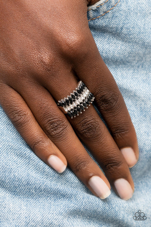 Cinematic Couture - Black Paparazzi Ring (R059)