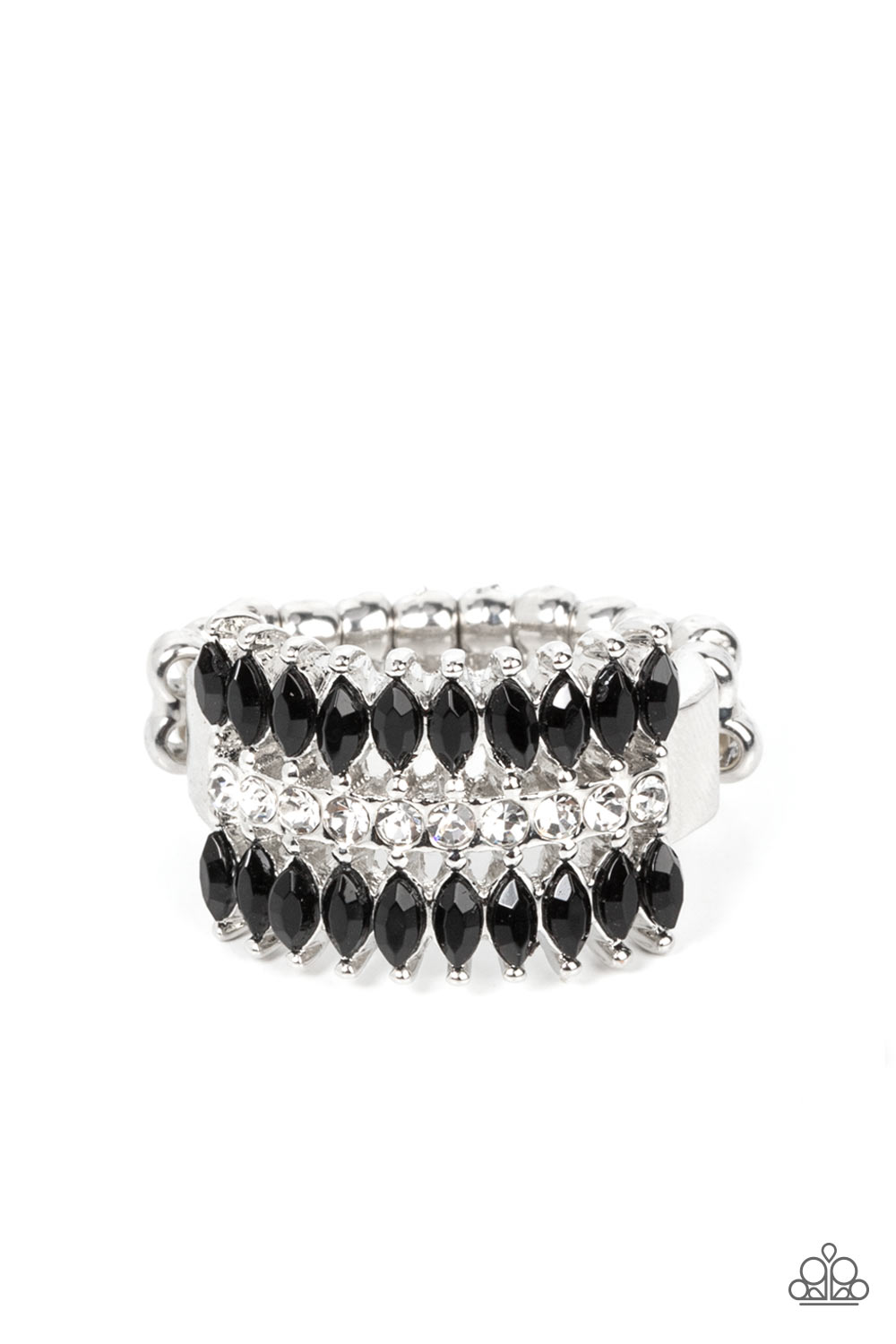 Cinematic Couture - Black Paparazzi Ring (R059)