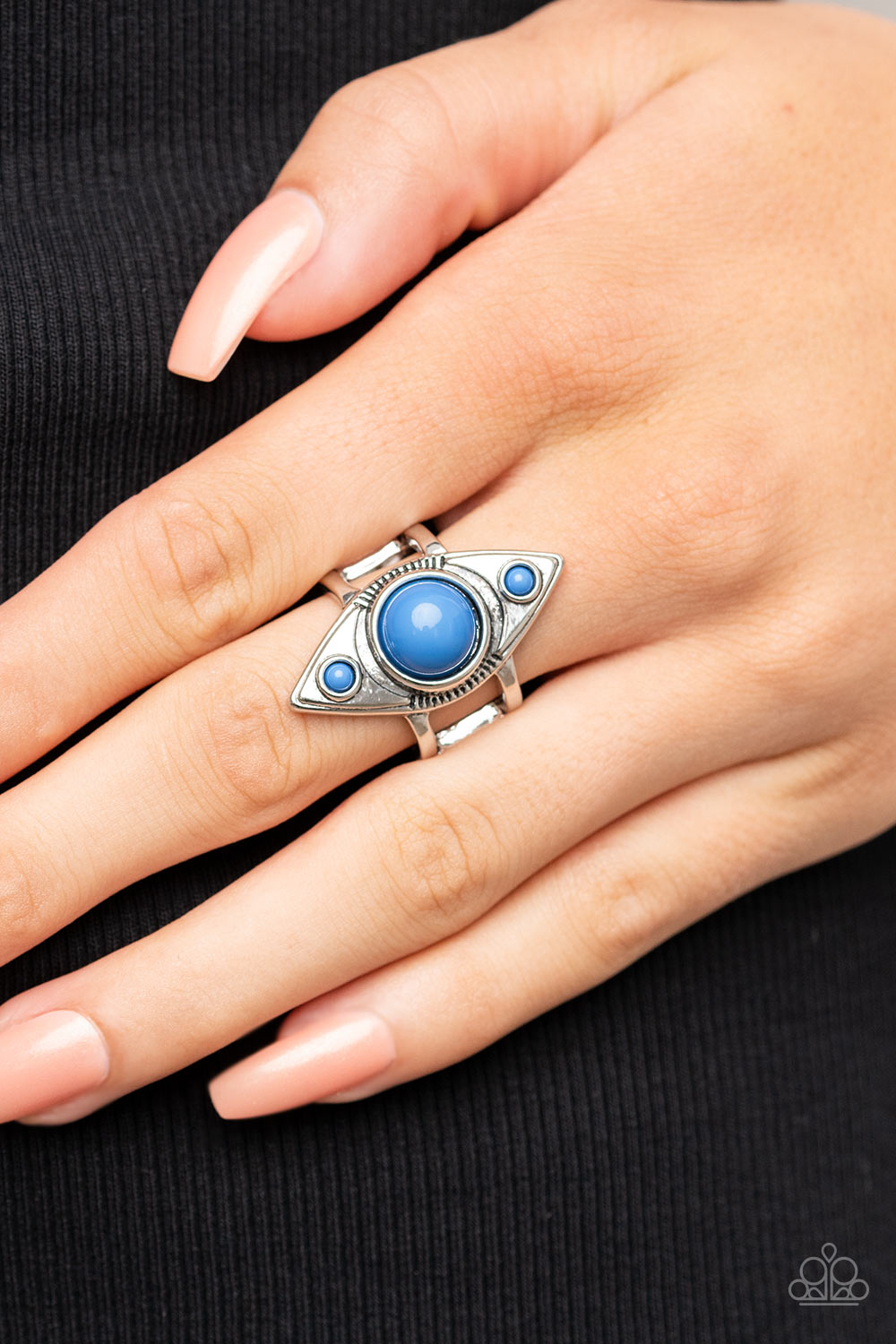 Pivoting Point - Blue Paparazzi Ring (P18)