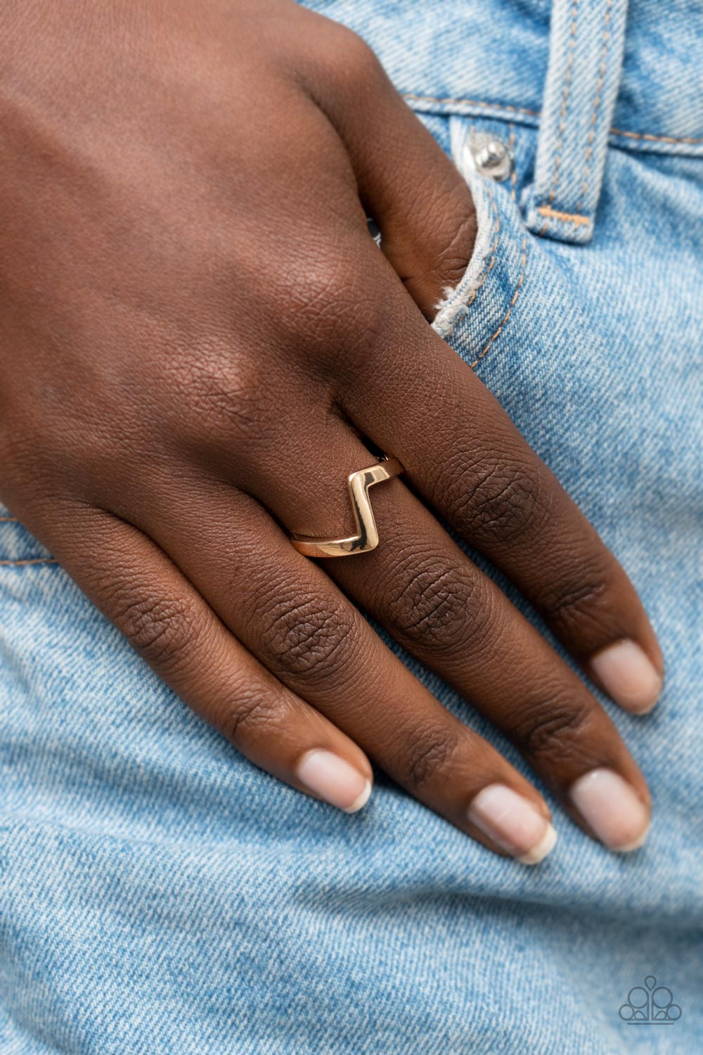Global Shock - Gold Paparazzi Ring (R325)