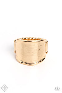 Too Little Too SLATE - Gold Fashion Fix Ring Dec 2022 (FF089)