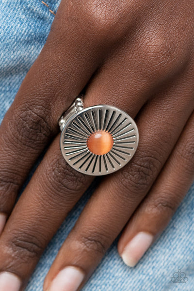 Everglade Eden - Orange Paparazzi Ring (R433)