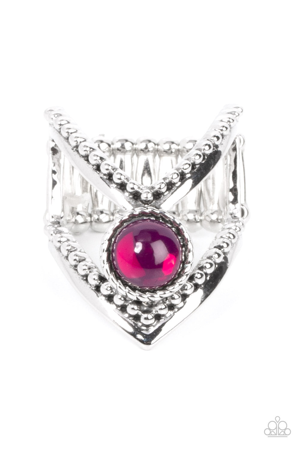 Axial Angle - Purple Paparazzi Ring