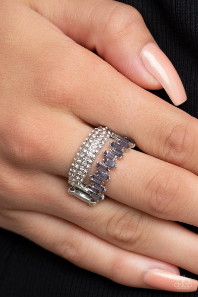 Hold Your CROWN High - Purple Paparazzi Ring (R339)