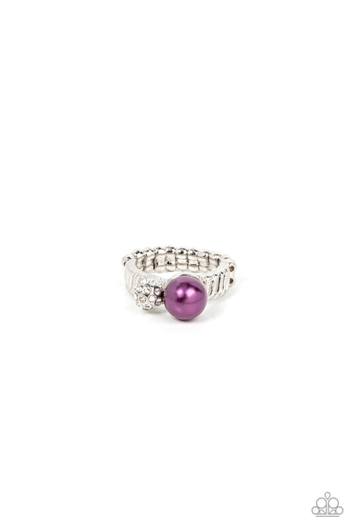 A-List Applique - Purple Paparazzi Ring (R373)