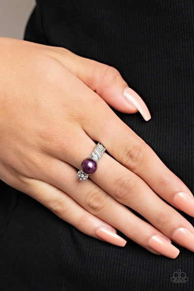 A-List Applique - Purple Paparazzi Ring (R373)