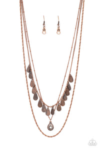 Prairie Dream - Copper Paparazzi Necklace (#1379)