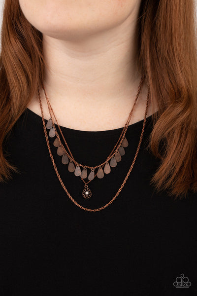 Prairie Dream - Copper Paparazzi Necklace (#1379)