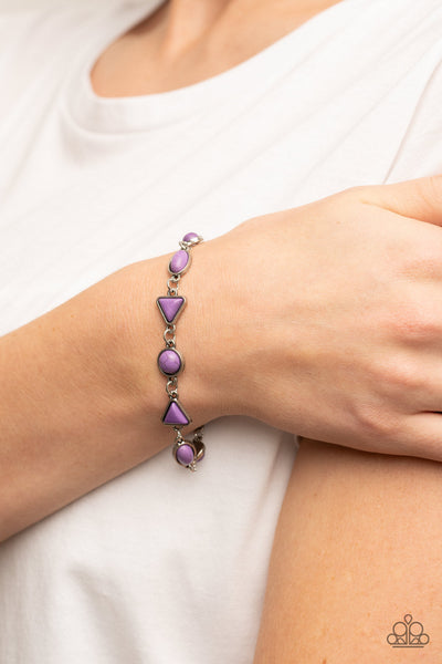 Quarry Quarrel - Purple  Paparazzi Bracelet (#3447)