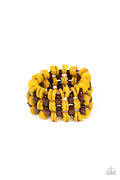 Galapagos Go-Getter - Yellow Paparazzi Bracelet (PZ-3901)