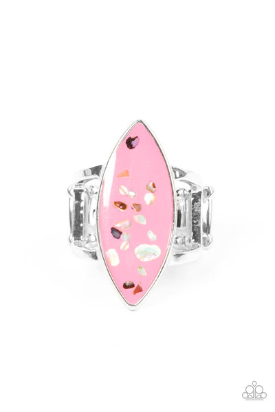 Oceanic Odyssey - Pink Paparazzi Ring (R394)