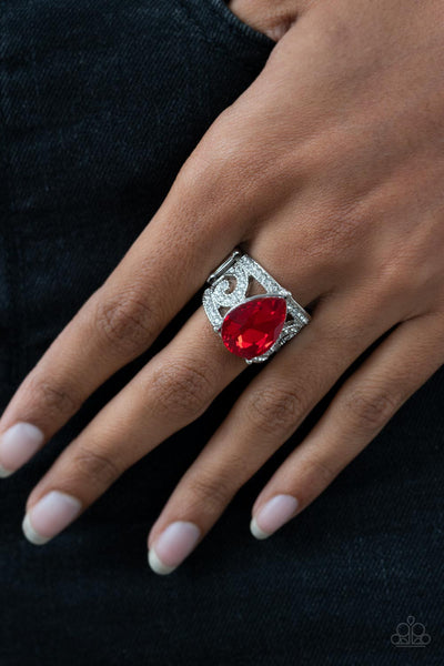 Kinda a Big Deal - Red Paparazzi Ring (R260)