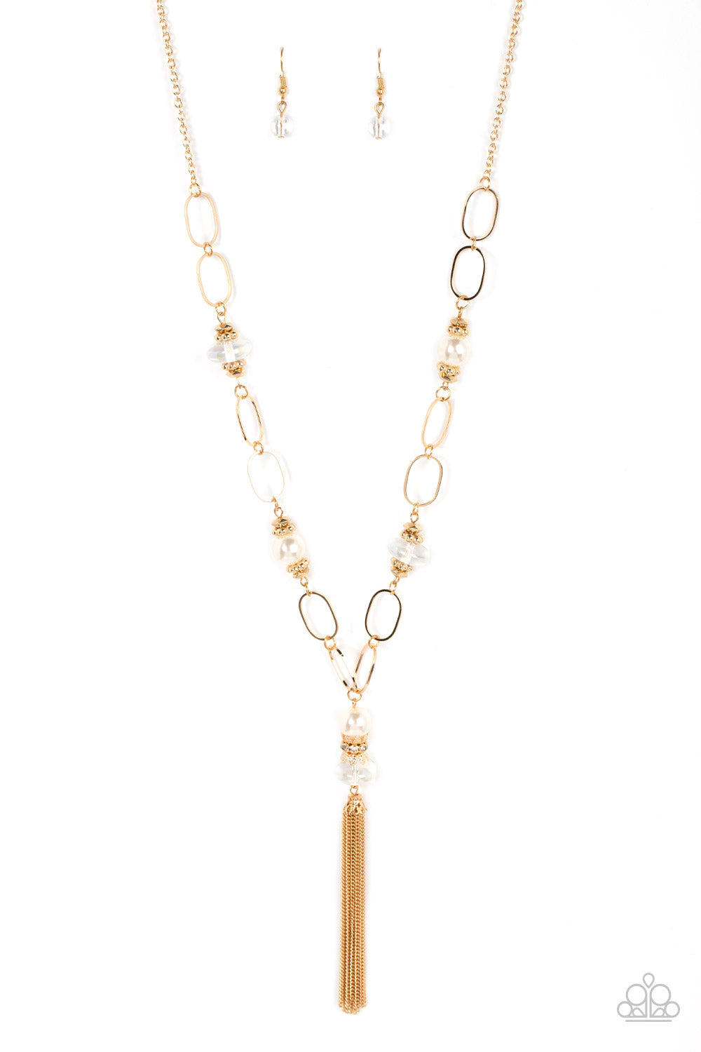 Taken with Tassels - Gold Paparazzi Necklace (5080)