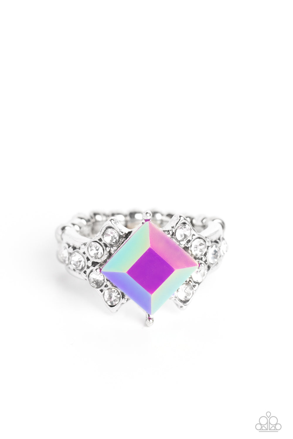 Mind-Blowing Brilliance - Purple Paparazzi Ring (T38)