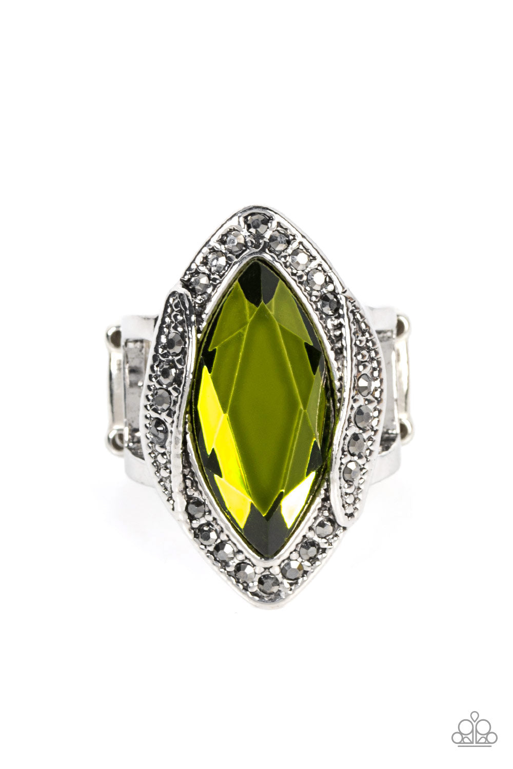 Let Me Take a REIGN Check - Green Paparazzi Ring (T10)