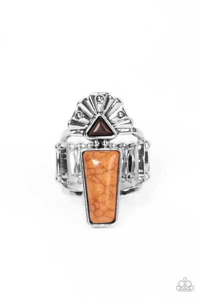 Stellar Stones - Brown Paparazzi Ring (R385)