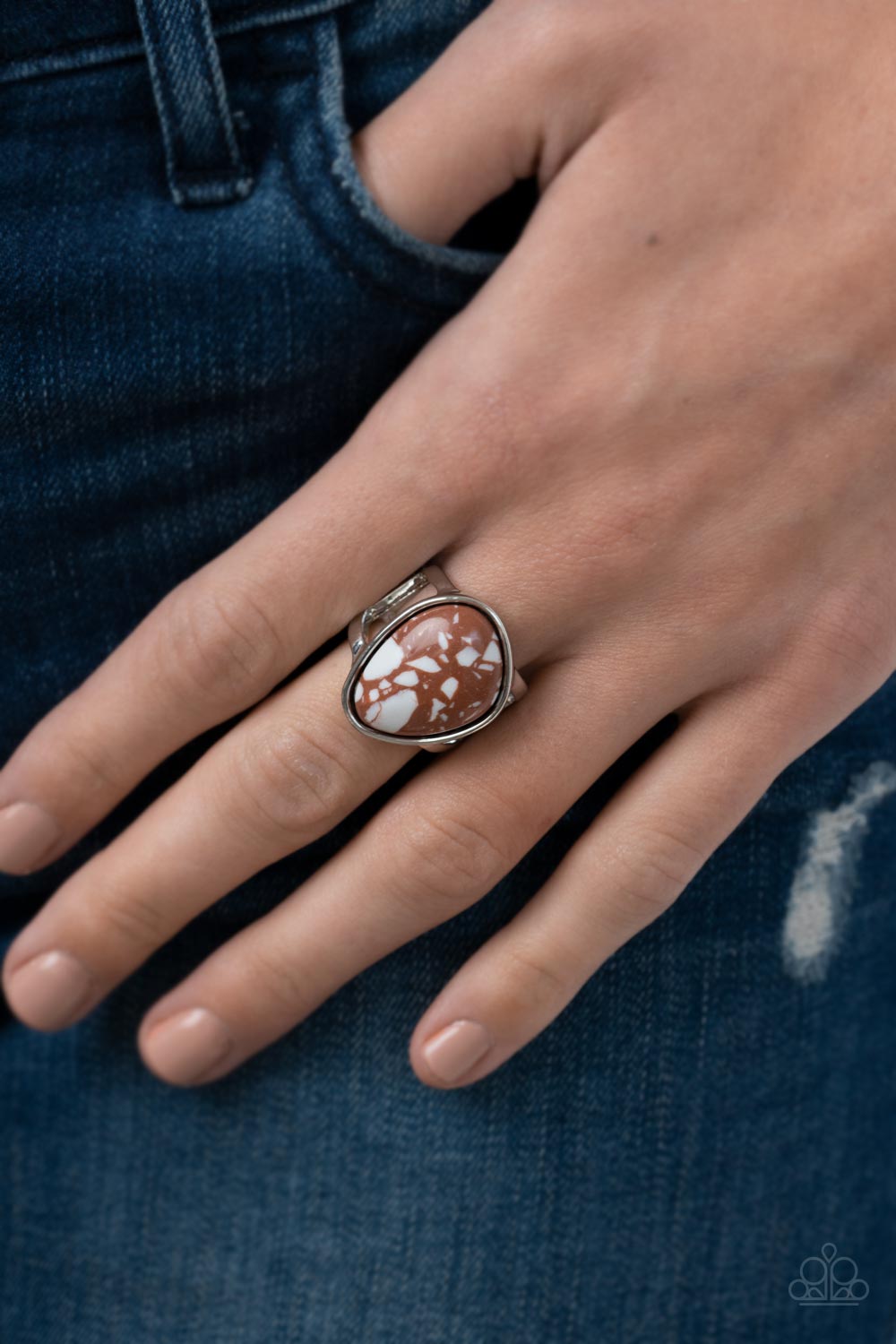 Earth Hearth - Brown Paparazzi Ring (P15)