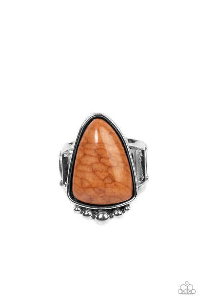 Authentically Adobe - Brown Paparazzi Ring (P69)