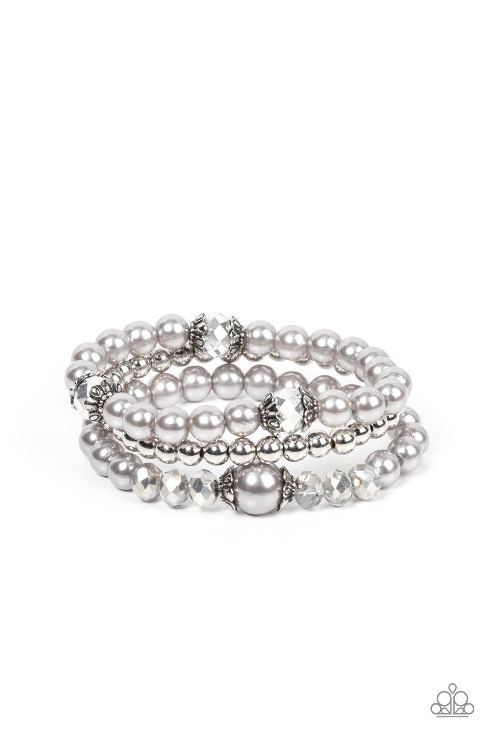 Positively Polished - Silver Paparazzi Bracelet (#284)