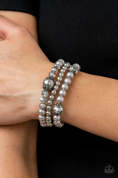 Positively Polished - Silver Paparazzi Bracelet (#284)