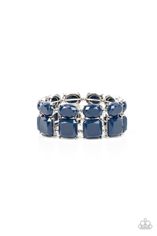 Dont Forget Your Toga - Blue Paparazzi Bracelet (#3615)