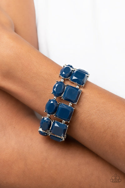 Dont Forget Your Toga - Blue Paparazzi Bracelet (#3615)