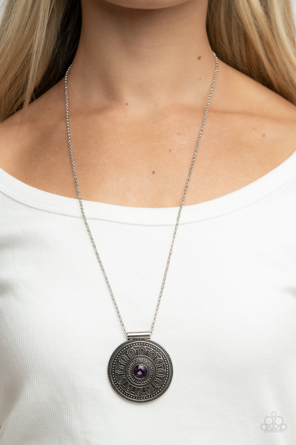 Toga Party - Purple Paparazzi Necklace (PZ-4992)